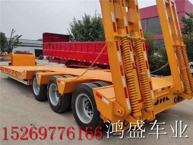 定制13米低平板半挂车 用于大型设备机械运输不可拆卸物体搬移
